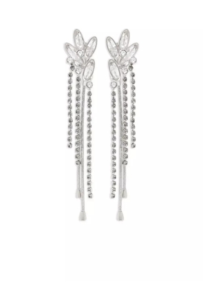 Lanvin crystal-embellished earrings - Silver