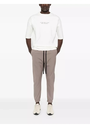 HAMZA Sicily elastic-cuffed drawstring trackpants - Neutrals