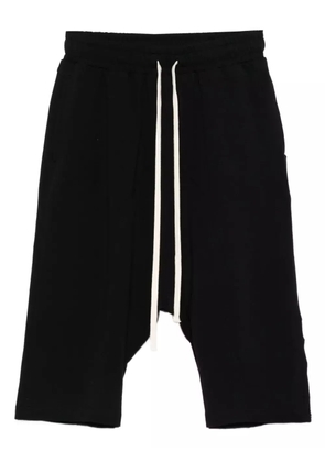 HAMZA drawstring elastic-waist shorts - Black