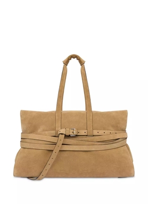 Moschino Tie Me leather shoulder bag - Neutrals