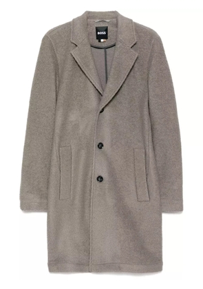 BOSS single-breasted coat - Neutrals