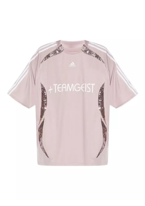 adidas Teamgeist sequin-panelled jersey - Pink