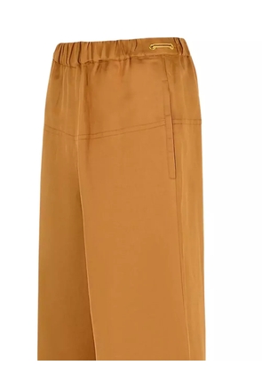 Max Mara elastic-waistband palazzo pants - Brown