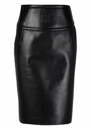 Givenchy high-waisted leather pencil skirt - Black