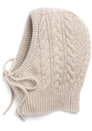 Barrie cashmere balaclava - Neutrals