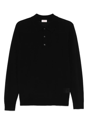 FURSAC merino wool polo shirt - Black