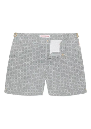 Orlebar Brown geometric-pattern swim shorts - Grey