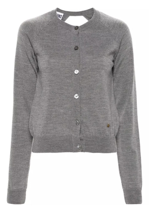 Moschino mélange-effect cardigan - Black