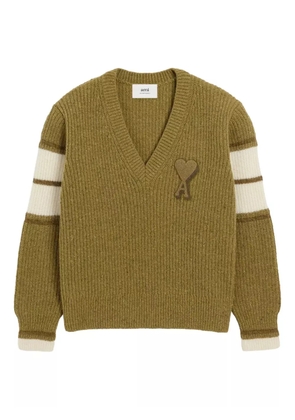 AMI Paris College wool sweater - Green