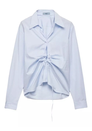 Prada lace-up shirt - Blue