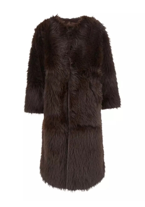 Urbancode faux-fur coat - Brown