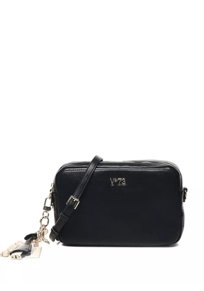 V°73 double-zip charm shoulder bag - Black