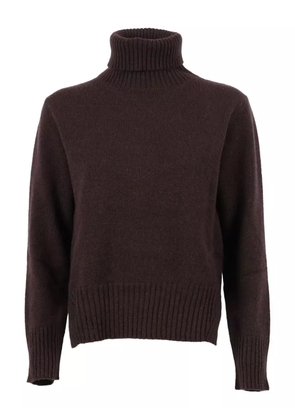 Kangra turtleneck ribbed-hem sweater - Brown