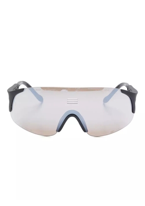 Alba Optics Jumbo shield-frame sunglasses - Black