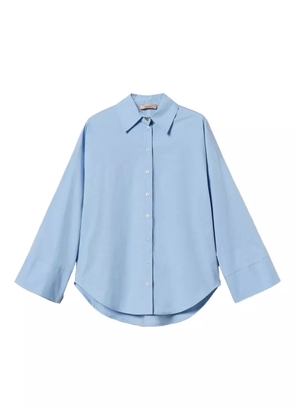 TWINSET wide-cuff button-down shirt - Blue