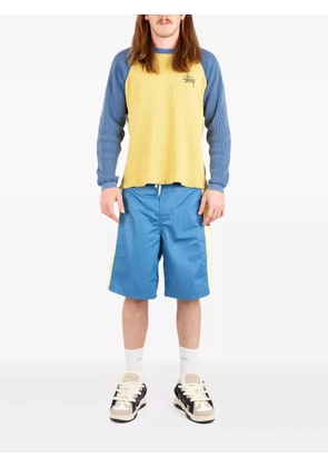 Stüssy colour-block swim shorts - Blue