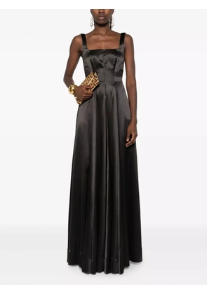 ROSERRY square-neckline maxi dress - Black