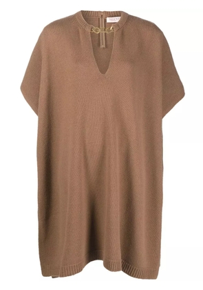 Valentino Garavani VLogo Chain cape - Brown