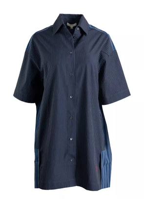 JW Anderson striped shirt mini dress - Blue