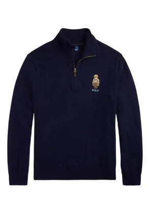 Polo Ralph Lauren logo-embroidered half-zip pullover - Blue