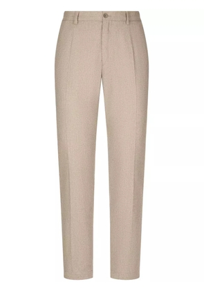 Dolce & Gabbana pressed-crease tailored trousers - Neutrals