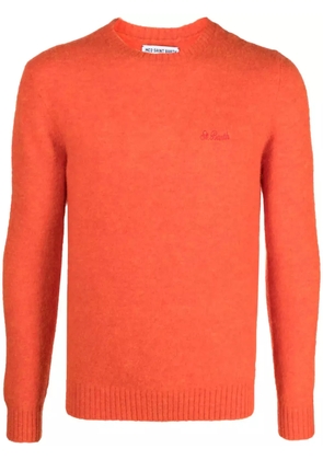 MC2 Saint Barth Heron logo-embroidered jumper - Orange