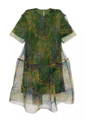 JNBY A-line short-sleeves dress - Green