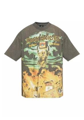 Represent x Iron Maiden Steed graphic-print T-shirt - Green