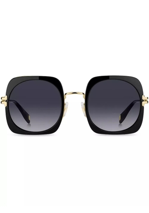 Marc Jacobs Eyewear logo-engraved square-frame sunglasses - Black