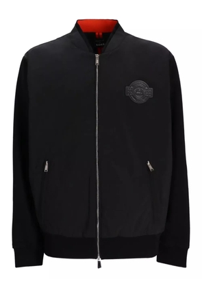 BOSS x Porsche Skiles logo-plaque cotton bomber jacket - 001