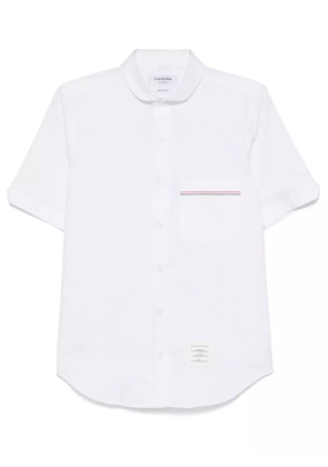 Thom Browne RWB-embroidery short-sleeves shirt - White