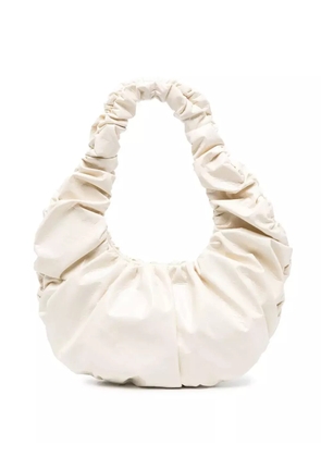 Nanushka gathered top-handle tote - Neutrals