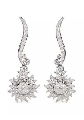 Rewind Vintage Affairs 18K white gold Sol Y Sombra earrings - Silver