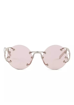 Prada Eyewear metal-frame round sunglasses - Grey
