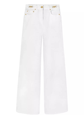 Versace mid-rise flared jeans - White