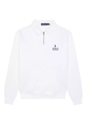 Polo Ralph Lauren polo-neck zip-up sweatshirt - White