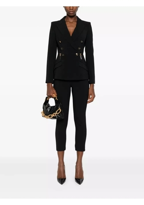 Elisabetta Franchi zip-fastening trim-detail trousers - Black