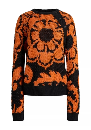 ETRO floral-jacquard jumper - Black