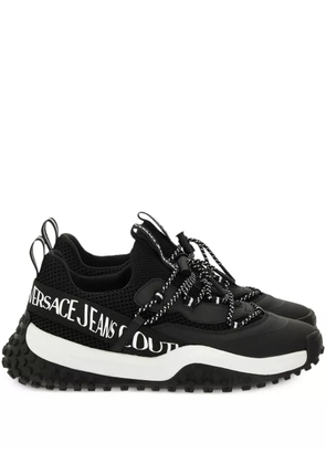 Versace Jeans Couture logo-detail mesh trainers - Black
