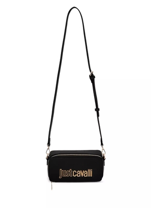 Just Cavalli logo-plaque cross body bag - Black