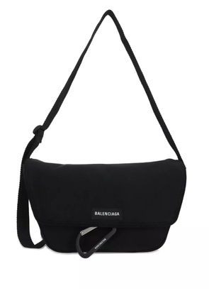 Balenciaga logo-patch messenger bag - Black