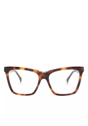 Max Mara Eyewear tortoiseshell-effect cat-eye frame glasses - Brown