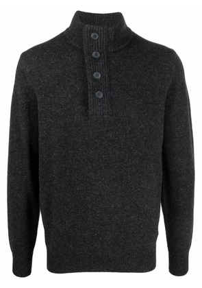 Barbour button-down pullover wool jumper - Grey
