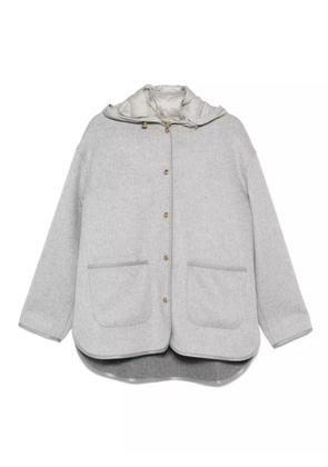 Moncler hooded patch-pocket jacket - Grey