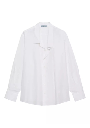 Prada poplin button-fastening shirt - White