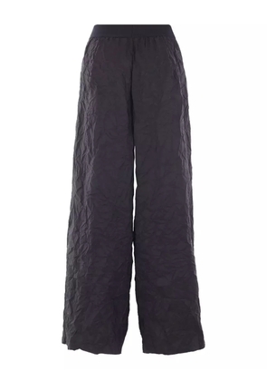 Maria Calderara crinkled palazzo pants - Black