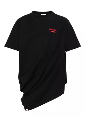 Charles Jeffrey Loverboy logo-embroidered cotton T-shirt - Black