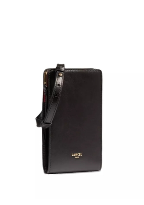 Lancel Origami zip-top leather bag - Black