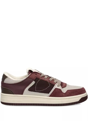 Philippe Model Paris suede-panelled sneakers - Red