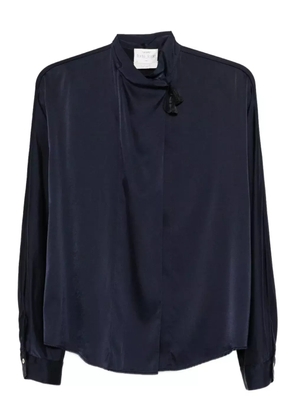 Forte Forte tassel-detailed high-neck blouse - Blue